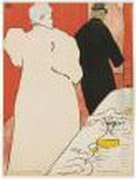 Programme Pour L'argent (wittrock 97; Delteil 15; Adhemar 148) Oil Painting by Henri De Toulouse-Lautrec