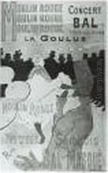 Moulin Rouge, La Goulue (d. 339; A. 1; W. P1/b; Adr. 1) Oil Painting by Henri De Toulouse-Lautrec