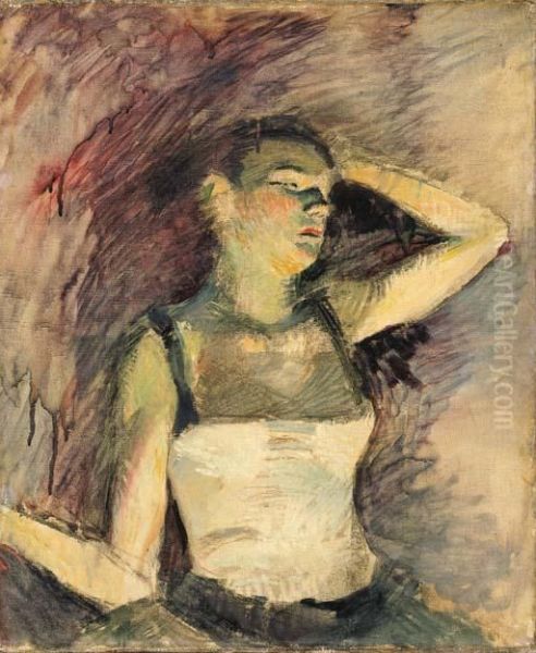 Etude De Danseuse Oil Painting by Henri De Toulouse-Lautrec