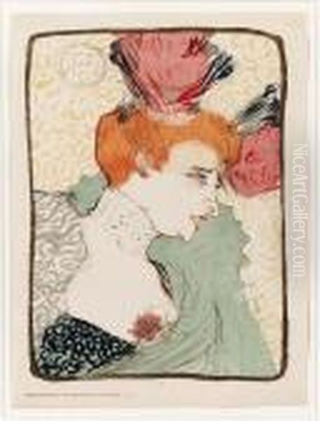 Mademoiselle Marcelle Lender, En Buste Oil Painting by Henri De Toulouse-Lautrec