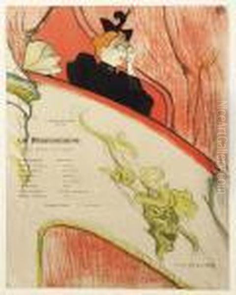 La Loge Au Mascaron Dore Oil Painting by Henri De Toulouse-Lautrec