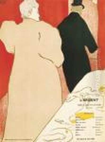 Programme Pour L'argent Oil Painting by Henri De Toulouse-Lautrec