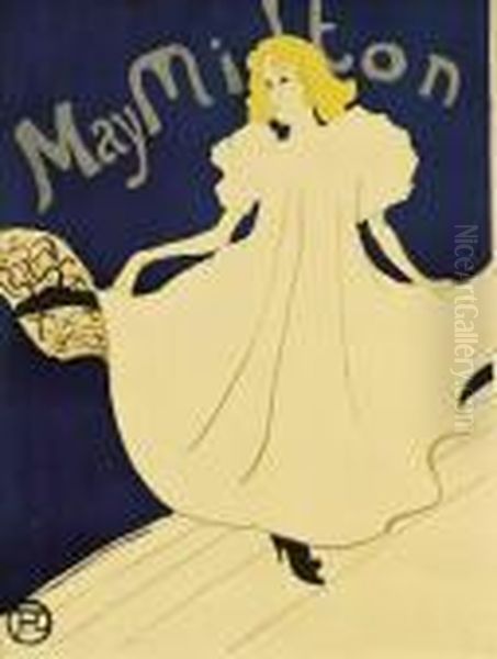 May Milton Oil Painting by Henri De Toulouse-Lautrec