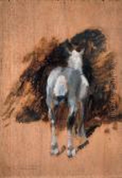 Cheval Vu De Dos Oil Painting by Henri De Toulouse-Lautrec