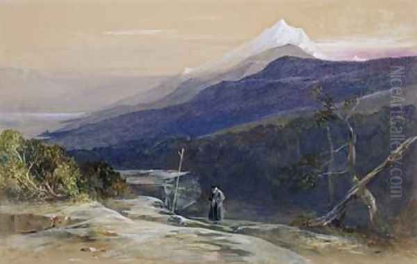 Mount Athos 2 Oil Painting by Edward Lear