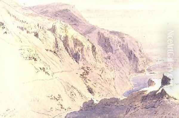 Eza Oil Painting by Edward Lear