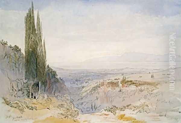 Corfu Nimphes Oil Painting by Edward Lear