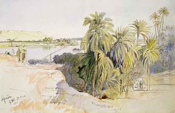 Assouan Oil Painting by Edward Lear