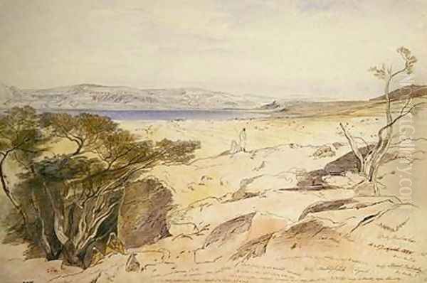 The Dead Sea Oil Painting by Edward Lear