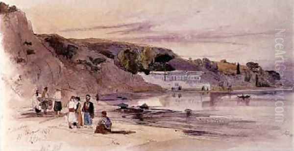 On Foreign Shores Oil Painting by Edward Lear