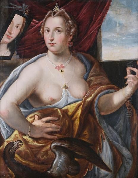 An Allegory Of Sight, One Of The Five Senses Oil Painting by Maarten de Vos