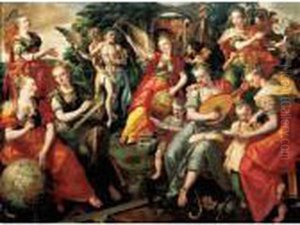 Allegory Of The Seven Liberal Arts Oil Painting by Maarten de Vos