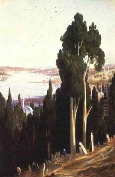 Constantinople from Egypt Oil Painting by Edward Lear