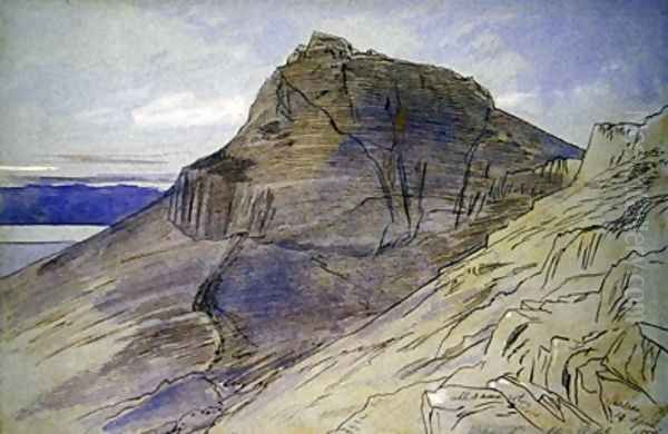 Masada on the Dead Sea Oil Painting by Edward Lear