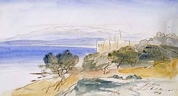 Gonia Oil Painting by Edward Lear