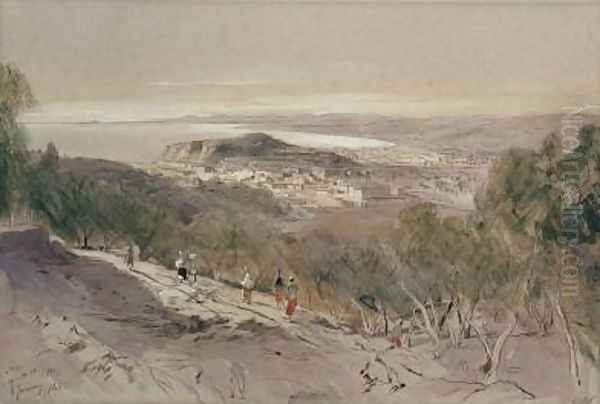 Nice Oil Painting by Edward Lear