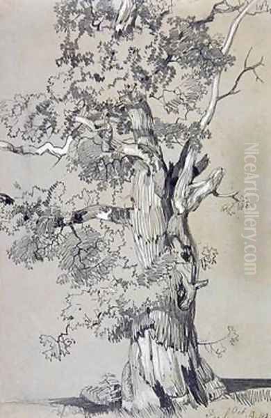 Parham Oil Painting by Edward Lear