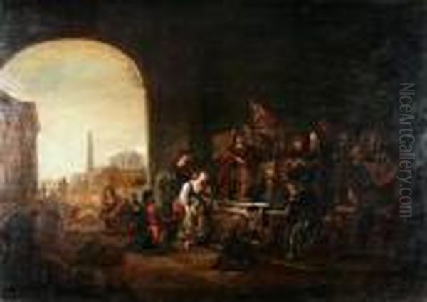 Clemency Of Scipio Oil Painting by Jacob Willemsz de Wet the Elder