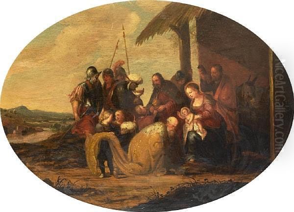 The Adoration Of The Magi Oil Painting by Jacob Willemsz de Wet the Elder