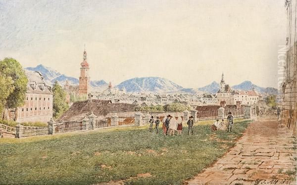 Bad Ischl Oil Painting by Jacob Willemsz de Wet the Elder