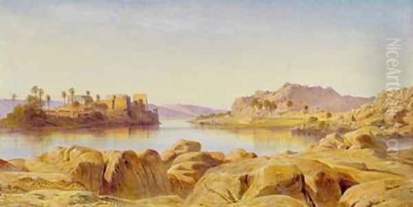 Philae Egypt Oil Painting by Edward Lear