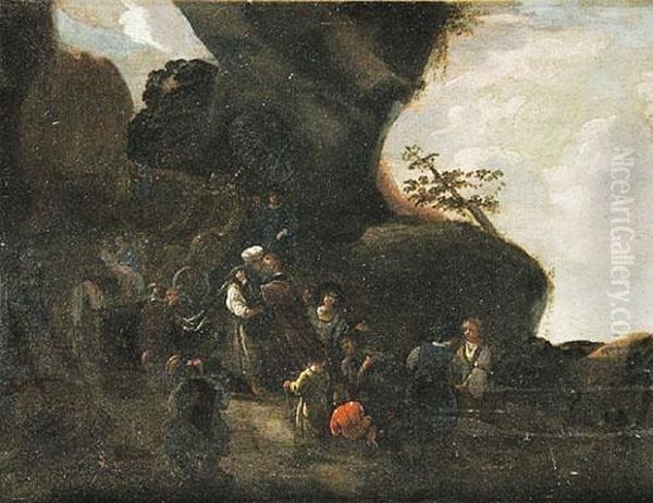 Soggetto Biblico Oil Painting by Jacob Willemsz de Wet the Elder