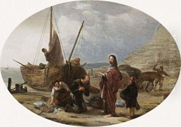 The Calling Of St. Peter And St.andrew Oil Painting by Jacob Willemsz de Wet the Elder