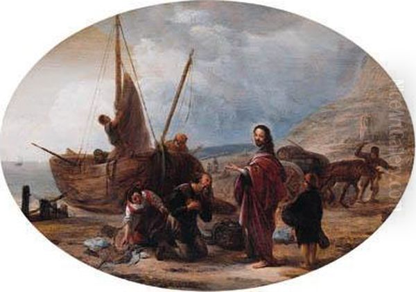 The Calling Of Saints Peter And Andrew Oil Painting by Jacob Willemsz de Wet the Elder