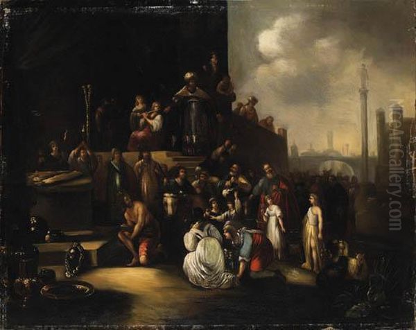 The Continence Of Scipio Oil Painting by Jacob Willemsz de Wet the Elder