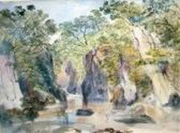 The Fairy Glen Oil Painting by Peter de Wint