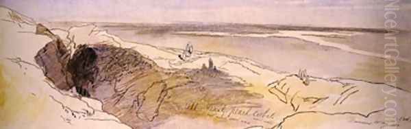 In the Desert near Damascus Oil Painting by Edward Lear