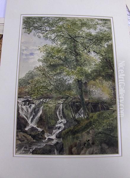 Welsh Stream Oil Painting by Peter de Wint