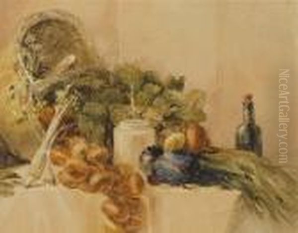 Still-life Of Vegetables Oil Painting by Peter de Wint