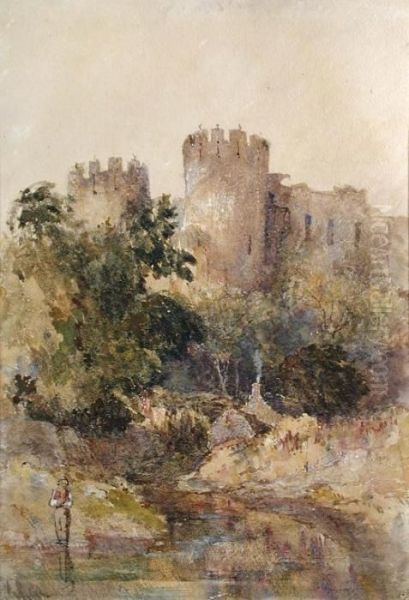 Conway Castle Oil Painting by Peter de Wint