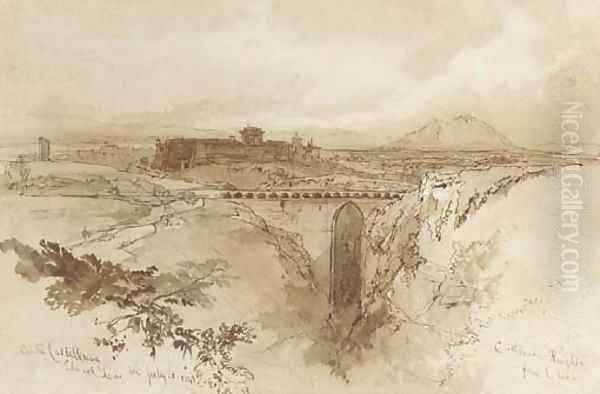 Civita Castellana 3 Oil Painting by Edward Lear