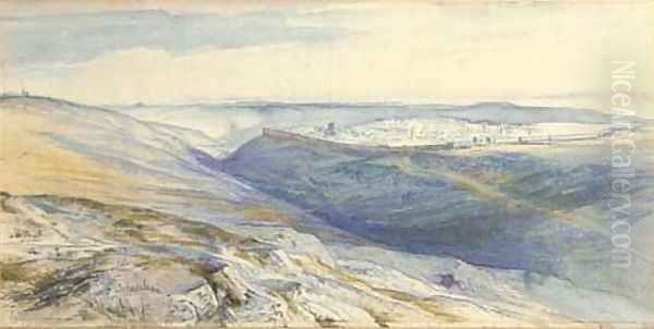 A view of Jerusalem Oil Painting by Edward Lear