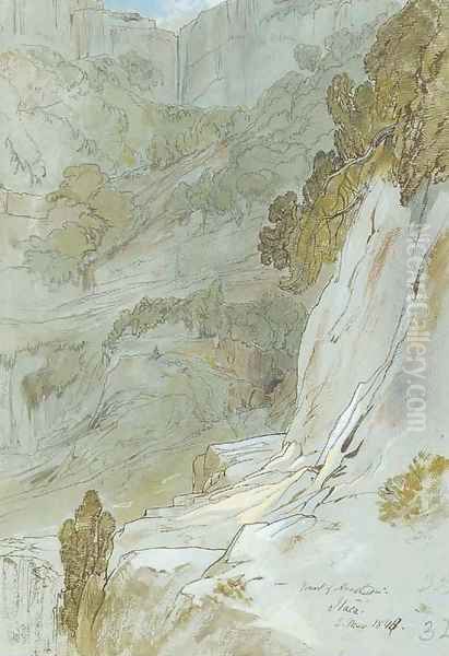 Ithaca, the fountain of Arethusa Oil Painting by Edward Lear