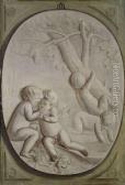 Putti. Oil Painting by Jacob de Wit