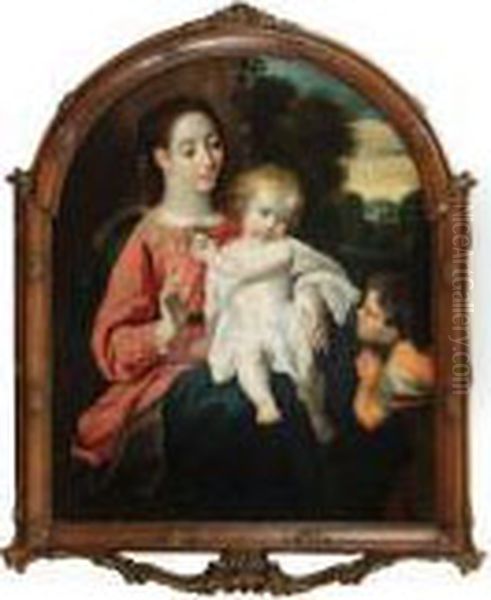 Madonna Met De Kleinesint-jan. Oil Painting by Jacob de Wit