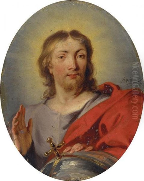 Christus Als Salvatormundi Oil Painting by Jacob de Wit