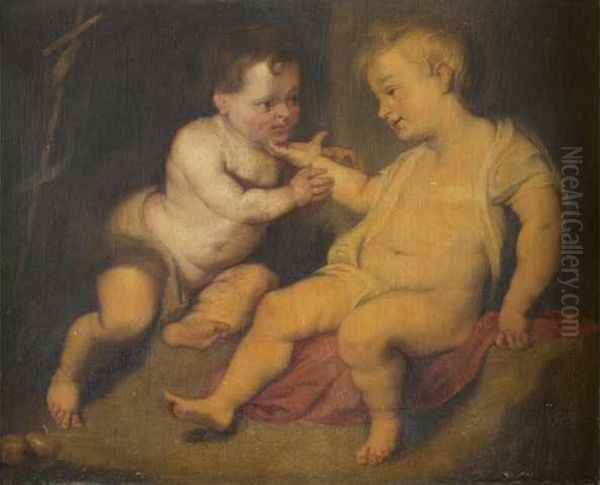 Saint-jean Baptiste Et L Enfant Jesus Oil Painting by Jacob de Wit