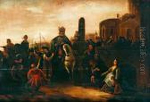 Herodes Intag I Jerusalem Oil Painting by Jacob de Wit