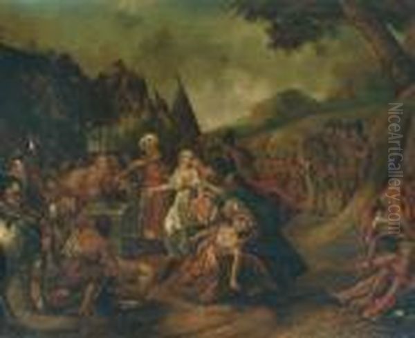 The Sacrifice Of Iphigenia Oil Painting by Jacob de Wit