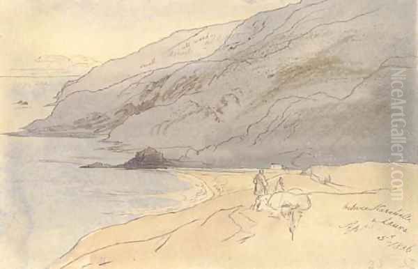 Between Karahalli and Laura, Turkey Oil Painting by Edward Lear