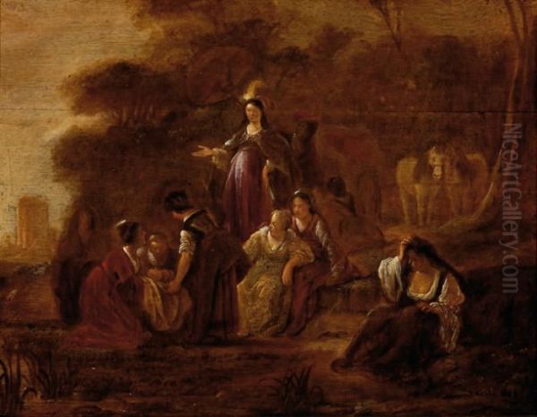 Finding Of Moses Oil Painting by Jacob de Wit