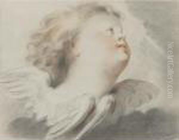 A Seraph Amongst The Clouds Oil Painting by Jacob de Wit