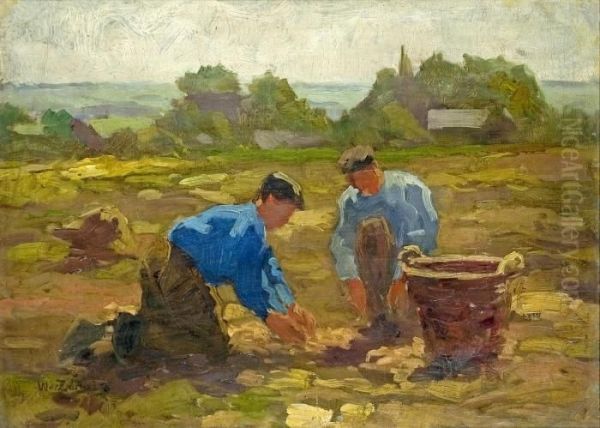 Kartoffelernte Oil Painting by Willem de Zwart