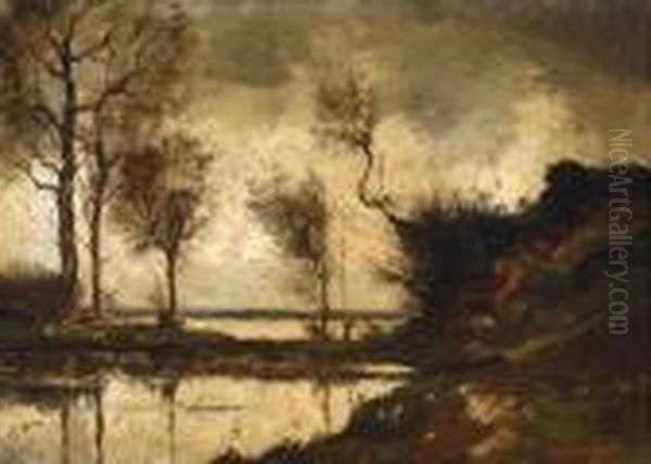 Landscape Behind Thedunes Oil Painting by Willem de Zwart