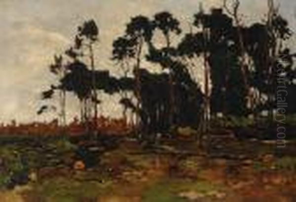 Cows Amongst Thetrees Oil Painting by Willem de Zwart