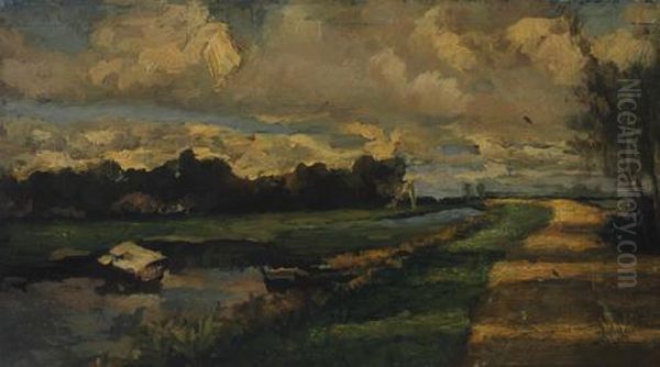 The Tow Path Oil Painting by Willem de Zwart